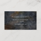 Modern Einfache elegante Typografie Loyalty Card Visitenkarte (Rückseite)