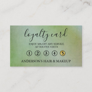 Modern Einfache elegante Typografie Loyalty Card Visitenkarte