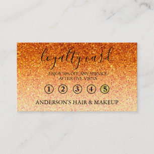 Modern Einfache elegante Typografie Loyalty Card Visitenkarte