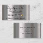 Modern Einfache elegante Typografie Loyalty Card Visitenkarte (Vorne/Hinten)