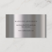 Modern Einfache elegante Typografie Loyalty Card Visitenkarte (Rückseite)