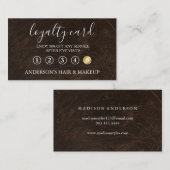 Modern Einfache elegante Typografie Loyalty Card Visitenkarte (Vorne/Hinten)
