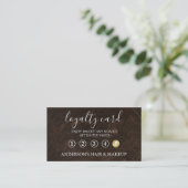 Modern Einfache elegante Typografie Loyalty Card Visitenkarte (Stehend Vorderseite)