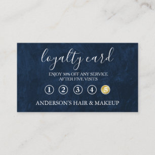 Modern Einfache elegante Typografie Loyalty Card Visitenkarte