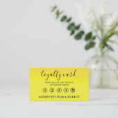 Modern Einfache elegante Typografie Loyalty Card Visitenkarte (Stehend Vorderseite)