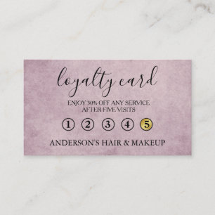 Modern Einfache elegante Typografie Loyalty Card Visitenkarte