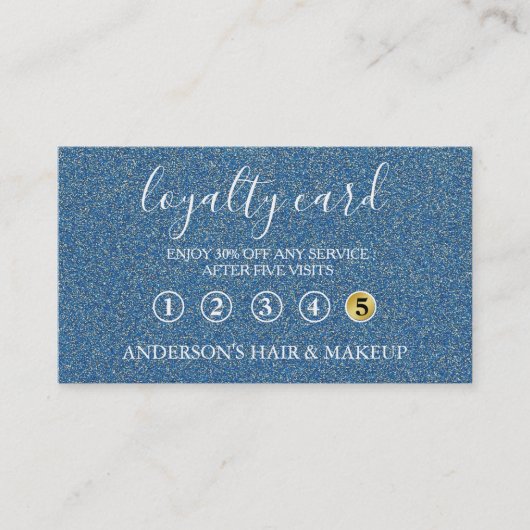 Modern Einfache elegante Typografie Loyalty Card Visitenkarte (Vorderseite)