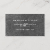 Modern Einfache elegante Typografie Loyalty Card Visitenkarte (Rückseite)