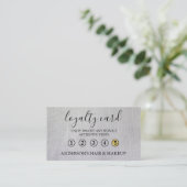 Modern Einfache elegante Typografie Loyalty Card Visitenkarte (Stehend Vorderseite)