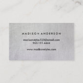 Modern Einfache elegante Typografie Loyalty Card Visitenkarte (Rückseite)