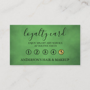 Modern Einfache elegante Typografie Loyalty Card Visitenkarte