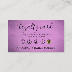 Modern Einfache elegante Typografie Loyalty Card Visitenkarte