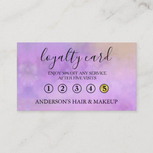 Modern Einfache elegante Typografie Loyalty Card Visitenkarte