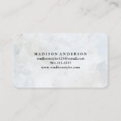 Modern Einfache elegante Typografie Loyalty Card Visitenkarte (Rückseite)