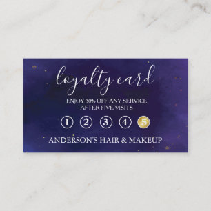 Modern Einfache elegante Typografie Loyalty Card Visitenkarte