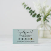 Modern Einfache elegante Typografie Loyalty Card Visitenkarte (Stehend Vorderseite)