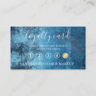 Modern Einfache elegante Typografie Loyalty Card Visitenkarte