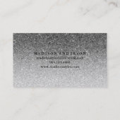 Modern Einfache, elegante Typografie Loyalty Card Visitenkarte (Rückseite)