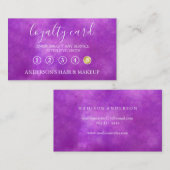 Modern Einfache elegante Typografie Loyalty Card Visitenkarte (Vorne/Hinten)