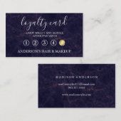 Modern Einfache elegante Typografie Loyalty Card Visitenkarte (Vorne/Hinten)