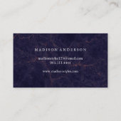 Modern Einfache elegante Typografie Loyalty Card Visitenkarte (Rückseite)