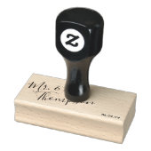 modern | Einfache Eleganz | Hochzeitstag Gummistempel (Stempel)