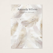 Modern Einfache Goldschmuckkarte (Vorderseite)