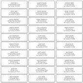 Modern + Einfache Hochzeitgästen-Adresse Aufkleber (Vorderseite)