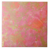 Modern Einfache rosa Imitate Marmoreffekt Tile Fliese (Vorderseite)