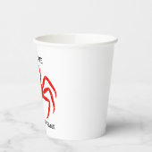 Modern Einfache Rosa Krabbe Meeresfrüchte frisch Pappbecher (Links)