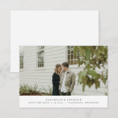 Modern einfache Save the Date-Karte Date (Vorne/Hinten)