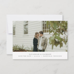Modern einfache Save the Date-Karte Date
