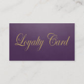 Modern Einfache, schicke Lila Imitate Gold Treueka Treuekarte (Vorderseite)