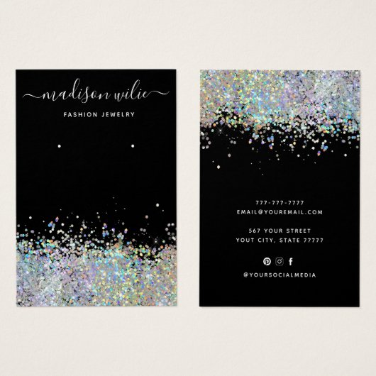 Modern Einfache Schmuckkollektion für Glitzer (Vorne & Hinten)