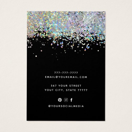 Modern Einfache Schmuckkollektion für Glitzer (Rückseite)