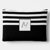 Modern einfache Streifen Zubehörtasche (Vorderseite)