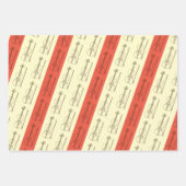 Modern Einfache Violine Schwarz Gelb Terracotta Bl Geschenkpapier Set (Vorderseite 3)
