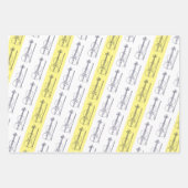 Modern Einfache Violine Schwarz Gelb Terracotta Bl Geschenkpapier Set (Vorderseite)