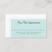 Modern Einfache Weiblichkeit Nächste Verabredung K Visitenkarte (Vorderseite)