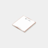 Modern einfaches Logo der Goldgrenzgesellschaft Ro Post-it Klebezettel (angewinkelt)