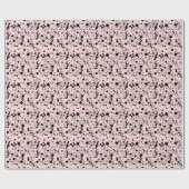 Modern einfaches rosa Terrazzo Wrapping Paper Geschenkpapier (Flach)