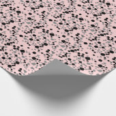 Modern einfaches rosa Terrazzo Wrapping Paper Geschenkpapier (Ecke)