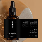 Modern einfaches Schwarzes 2 OZ Dropper-Flaschenet