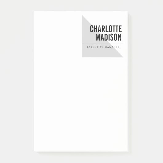 Modern, einfaches, trendiges, minimalistisches Des Post-it Klebezettel (Vorderseite)
