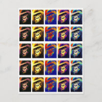 Modern eingerichtete Pop Chic Gorillas