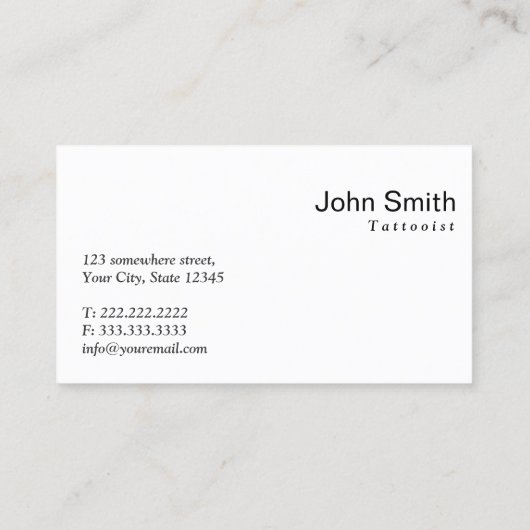 Modern eingerichtete Rote Karte (Rückseite)