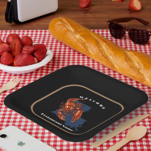 Modern eingerichteter individuelle Name Louisiana Pappteller (Picknick)