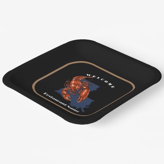 Modern eingerichteter individuelle Name Louisiana Pappteller (Gewinkelt)