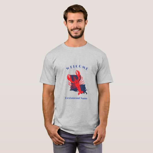 Modern eingerichteter individuelle Name Louisiana T-Shirt (Vorne ganz)