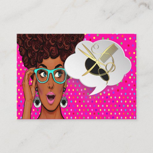 Modern eingerichteter Pop Diva Terminkarte (Vorderseite)